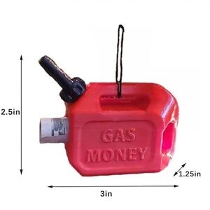 Gas money Christmas ornament, gas can tank, college  kid gift